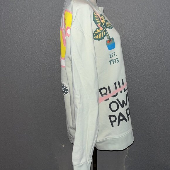 ZARA BUILD YOUR OWN PARADISE Artsy Graphic Men's Sweatshirt "As seen on TV" M - Picture 11 of 15